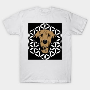 Golden retriever flower of life T-Shirt